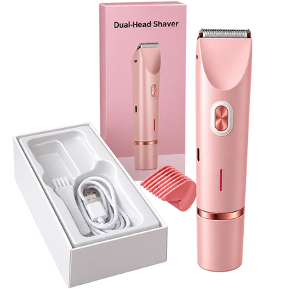 Recortadora eléctrica de doble uso para cabello, rostro y cuerpo